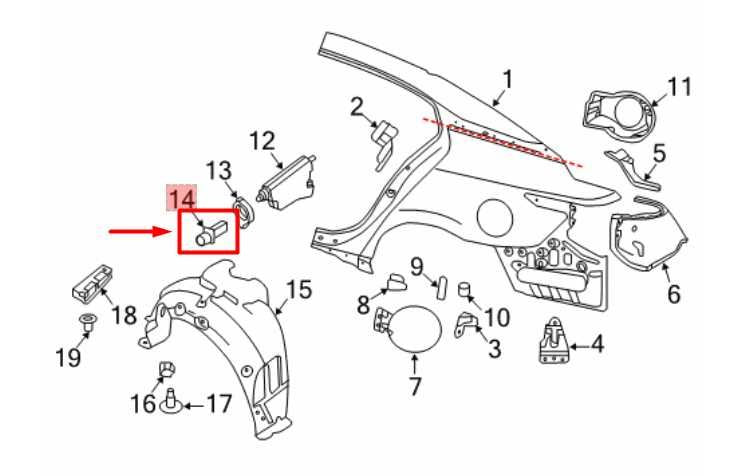 09-20 Nissan Maxima Fuel Filler Door Lock Latch Opener Rod Spring 78826CA01B OEM - Alshned Auto Parts