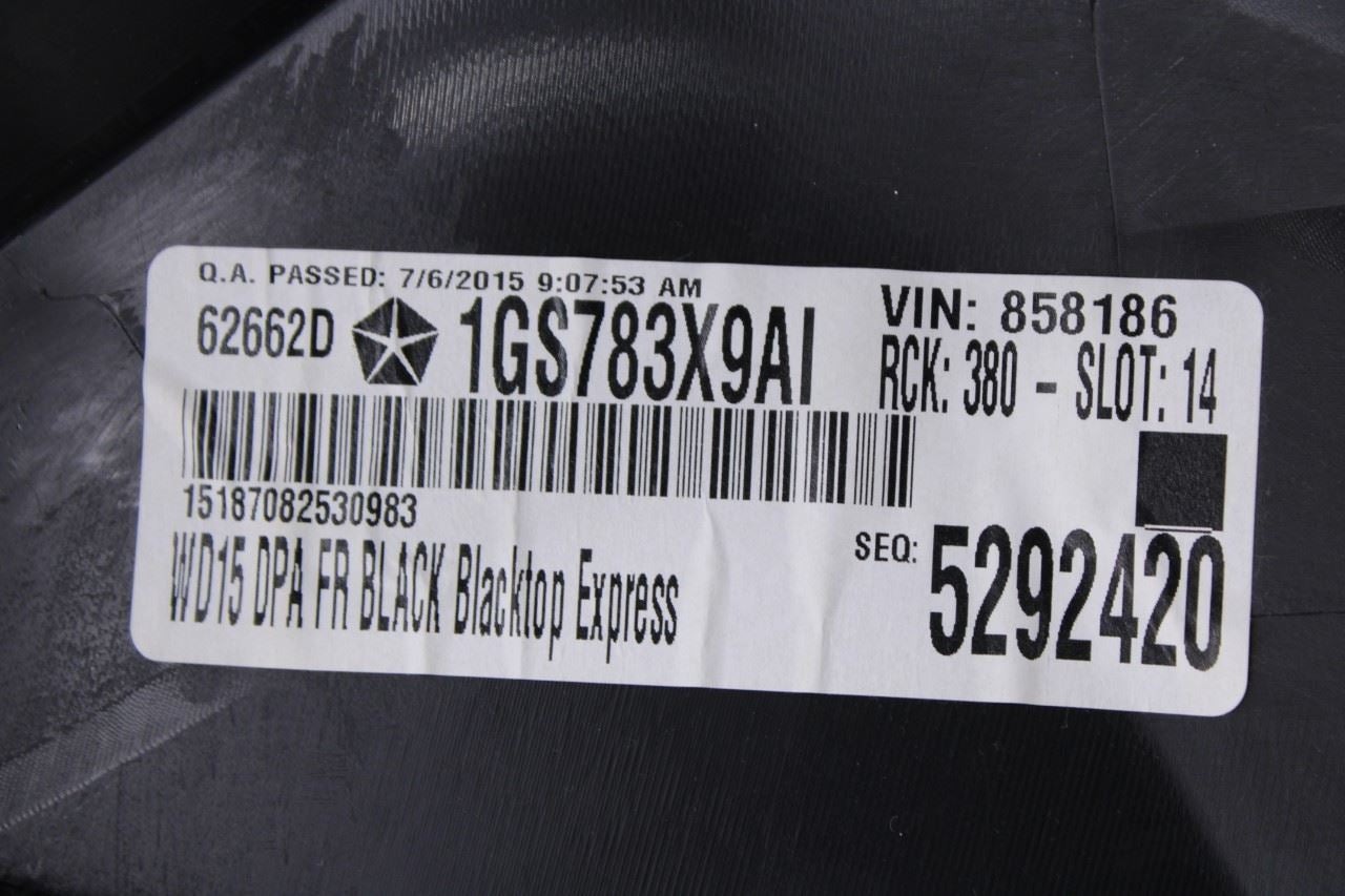 2015-2017 Dodge Durango SXT Front Right Side Door Trim Panel 1GS783X9AI OEM - Alshned Auto Parts