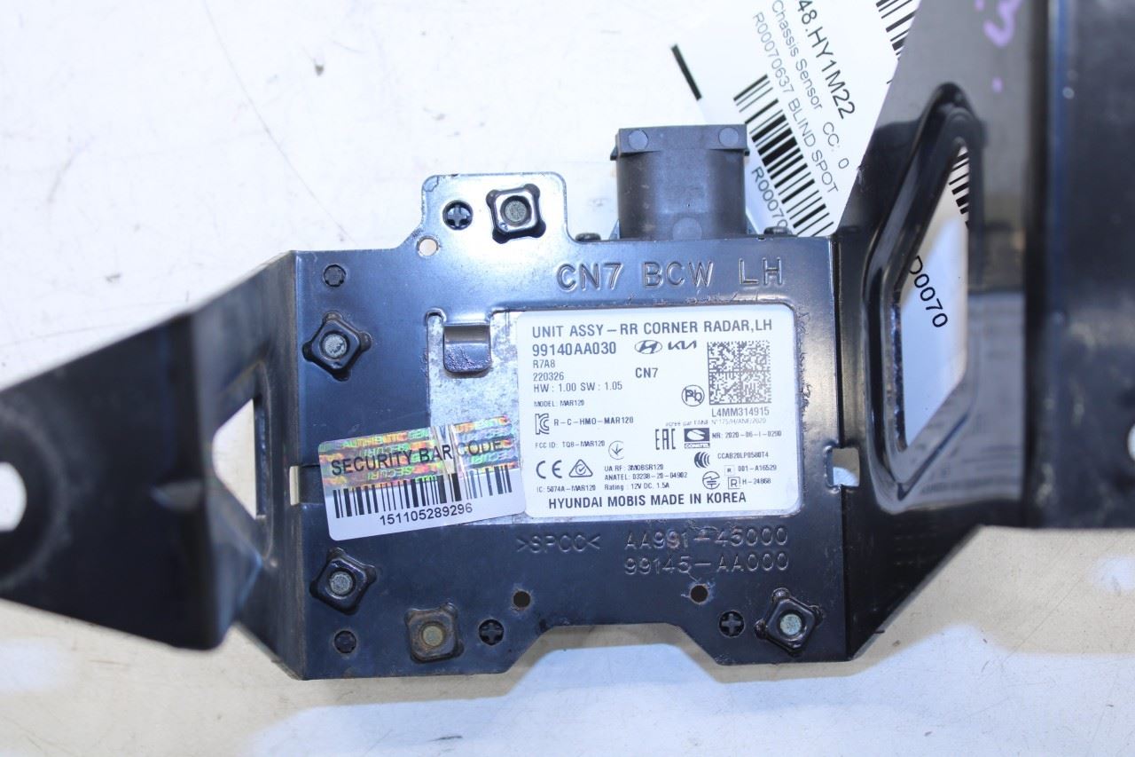 2021-2023 Hyundai Elantra SEL Rear Left Blind Spot Detection Radar Sensor Module - Alshned Auto Parts