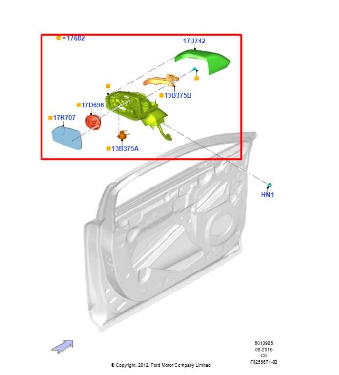 17-20 Lincoln MKZ Reserve AWD Driver LH Side Rear View Mirror HP53-17683-CE OEM - Alshned Auto Parts