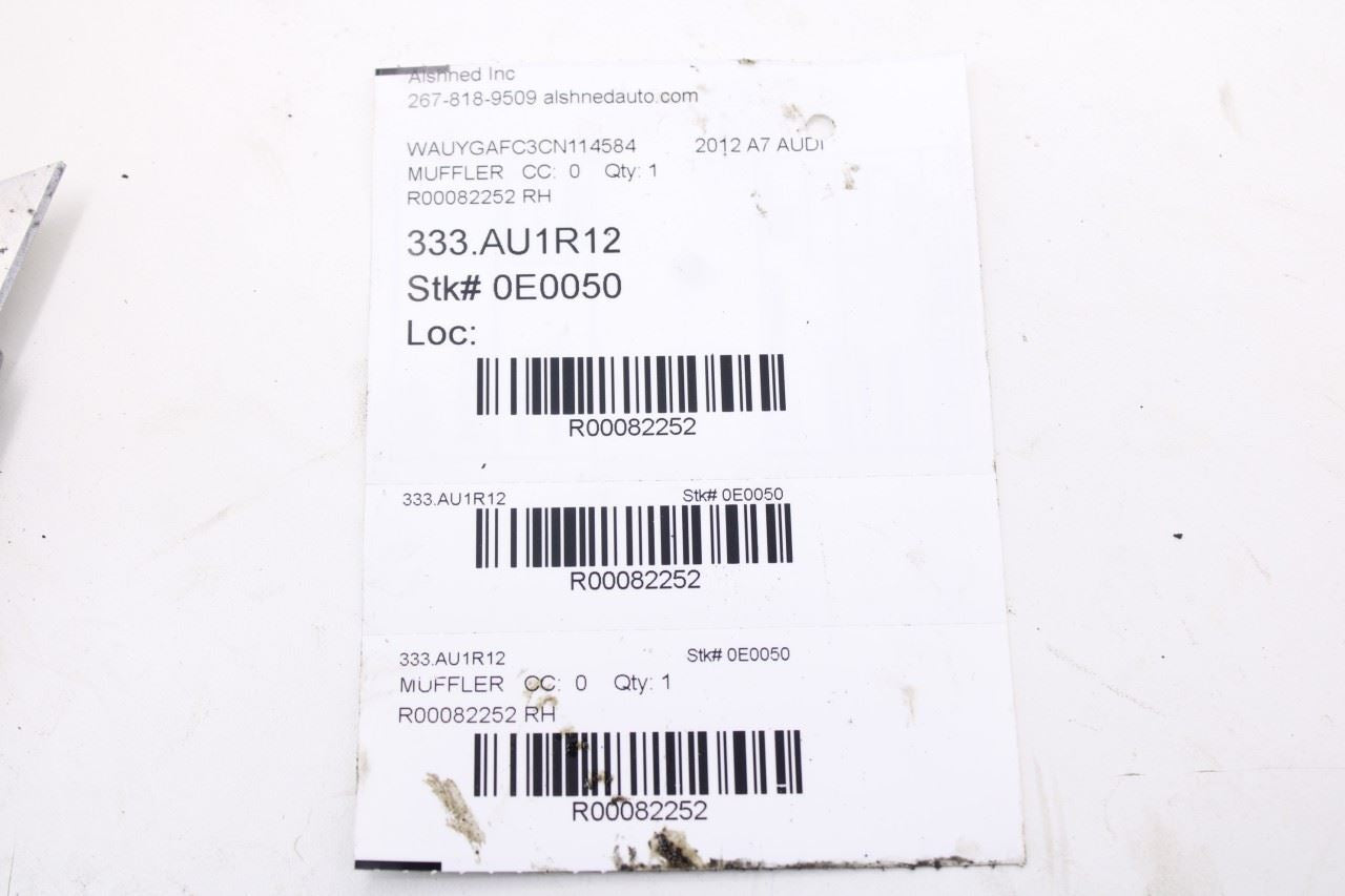 2012-2015 Audi A7 Premium 3.0L Rear Right Exhaust System Muffler Tip 4G0253610AD10