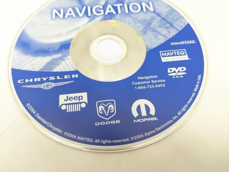 2006 Jeep Wrangler Navigation Map DVD Disc 05064033AC OEM - Alshned Auto Parts