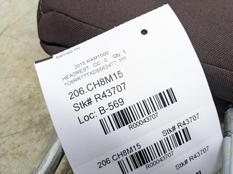 2013-2018 Ram 1500 Rear Right or Left Seat Headrest 2nd Row Cloth 5NA67LU7AA OEM - Alshned Auto Parts