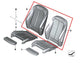 17-20 BMW 430i Front Right Side Seat Upper Back Rest Cushion 52-10-7-319-590 OEM - Alshned Auto Parts