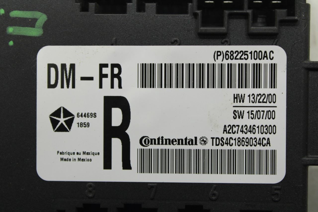 14-2024 RAM 1500 Classic Crew Cab Front Right Door Control Module 68225100AC OEM - Alshned Auto Parts