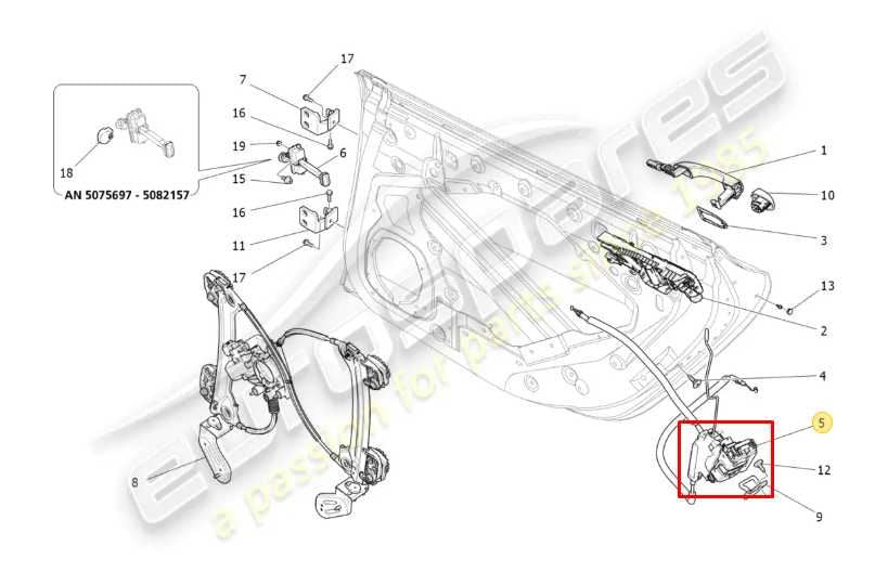 2017-2021 Maserati Ghibli Rear Right Side Door Lock Latch Actuator 670032946 OEM - Alshned Auto Parts