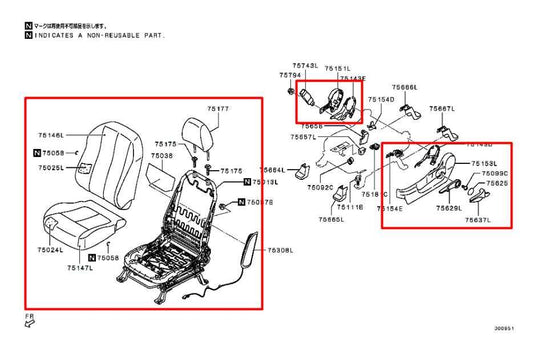 18-25 Mitsubishi Eclipse Cross ES 1.5L AWD Front Driver Left Side Seat Complete - Alshned Auto Parts
