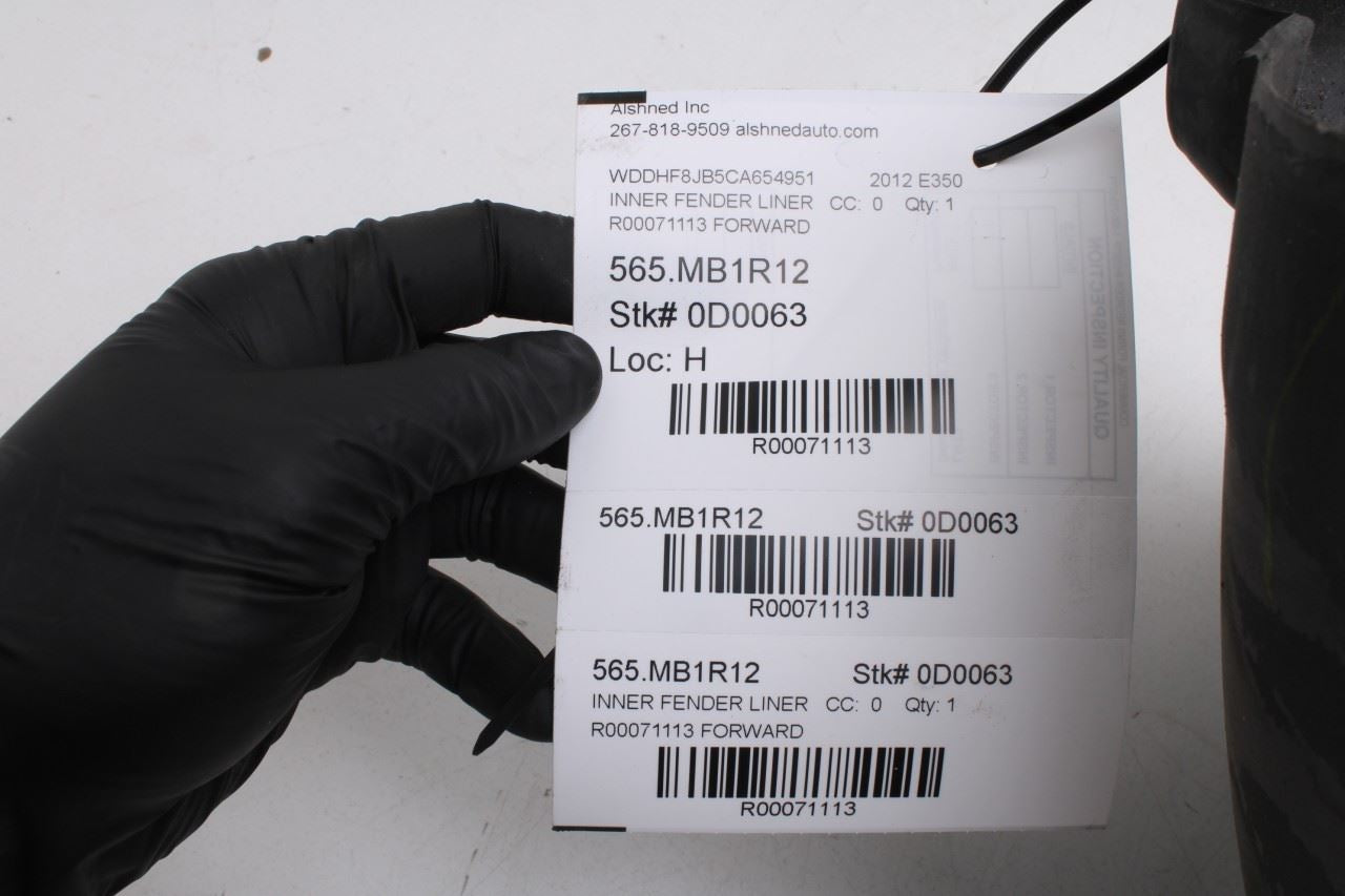 10-13 Mercedes-Benz E350 Sport 4MATIC Front Left Wheelhouse Liner Splash Shield - Alshned Auto Parts
