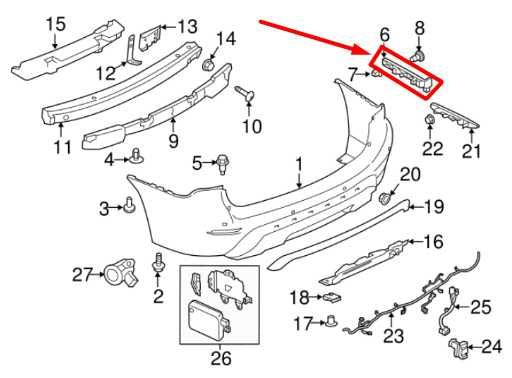 2013-2020 Nissan Pathfinder Rear Bumper Cover Right Bracket 85222-3KA0A OEM - Alshned Auto Parts