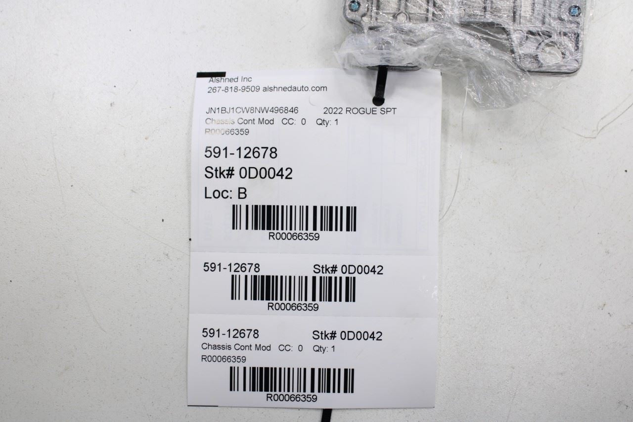 18-2022 Nissan Rogue Sport SL AWD 2.0L Transmission Computer Control Module TCM16