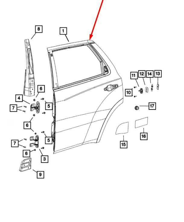 2011-2025 Dodge Durango SXT Rear Left Driver Side Door Shell Panel 55369481AK - Alshned Auto Parts