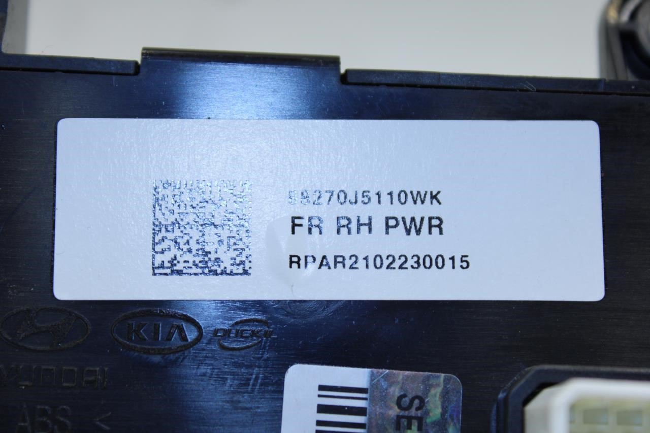 2018-2023 Kia Stinger GT1 Front Right Power Seat Adjustment Switch 88640J5011 - Alshned Auto Parts