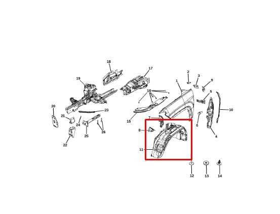 17-25 Jeep Compass Latitude Front Left Wheelhouse Liner Splash Shield 68448353AA - Alshned Auto Parts