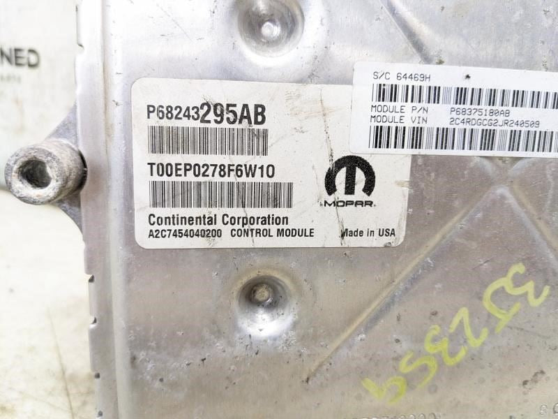 16-20 Dodge Grand Caravan 3.6L Engine Computer Control Module ECU ECM 68243295AB5