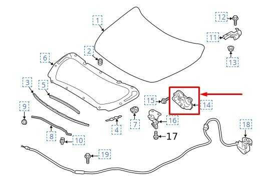 2019-24 Nissan Altima SL Front Hood Release Lock Latch Actuator 65601-6CA0A OEM - Alshned Auto Parts