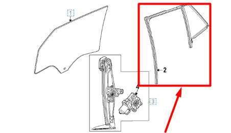 2024-2025 Chevrolet Trax Rear Right Door Run Channel w Vent Glass 42852861 OEM