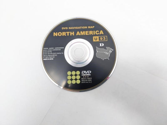 2011-12 Toyota Avalon DVD Navigation Map North America U93 Ver. 11.1 86271-73013 - Alshned Auto Parts