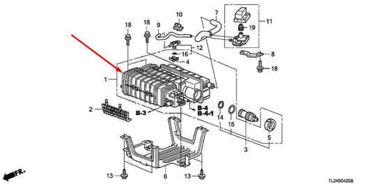 2009-2014 Acura TSX Fuel Vapor Evaporator Emission Canister 17011-TL2-A01 OEM - Alshned Auto Parts