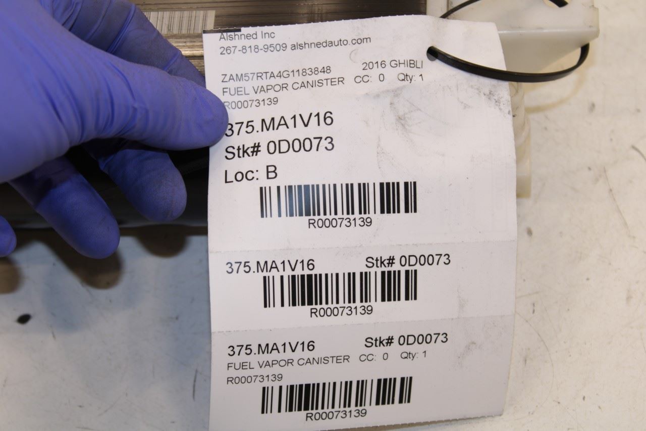 2014-2016 Maserati Ghibli S Q4 3.0L AWD Fuel Vapor Evaporator Emission Canister - Alshned Auto Parts