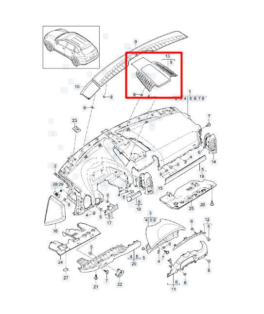11-18 Porsche Cayenne Platinum AWD Dash Center Upper Speaker Grille Cover *ReaD* - Alshned Auto Parts