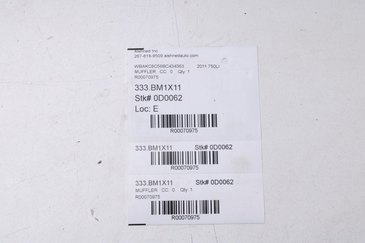 2010-2015 BMW 750Li xDrive Rear Left and Right Exhaust System Tip 51127195405 - Alshned Auto Parts