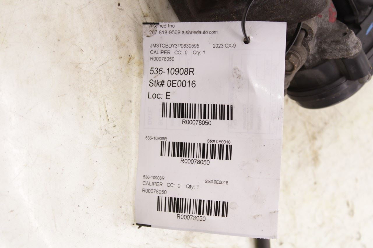 2016-2023 Mazda CX-9 Grand Touring Rear Right Passenger Side Brake Disc Caliper - Alshned Auto Parts