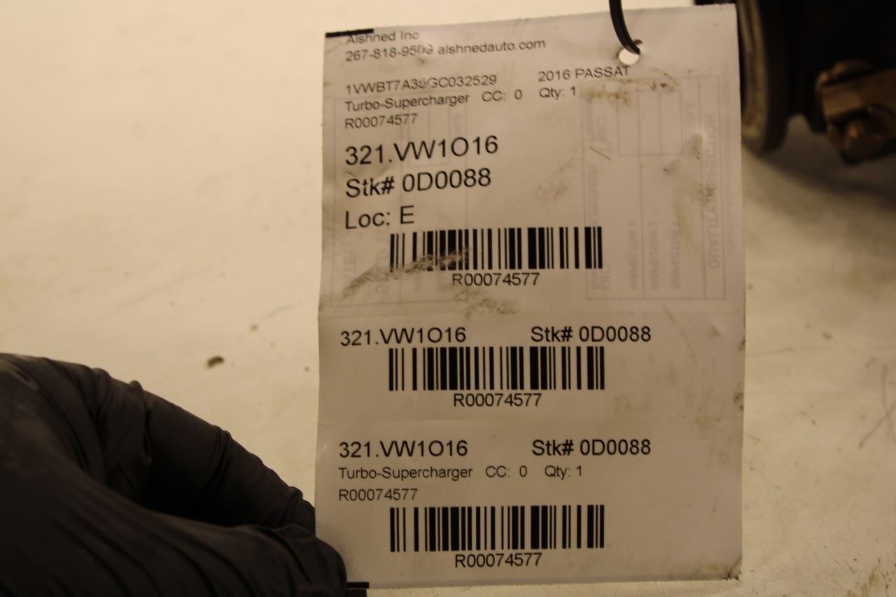 2014-2017 Volkswagen Passat SE 1.8L Engine Turbocharger w/ Exhaust Manifold 99K - Alshned Auto Parts