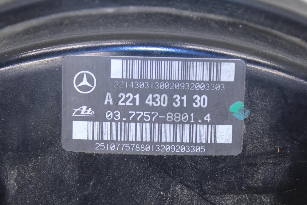 2010-2013 Mercedes-Benz S550 5.5L AWD Power Brake Booster 221-430-31-30 OEM - Alshned Auto Parts