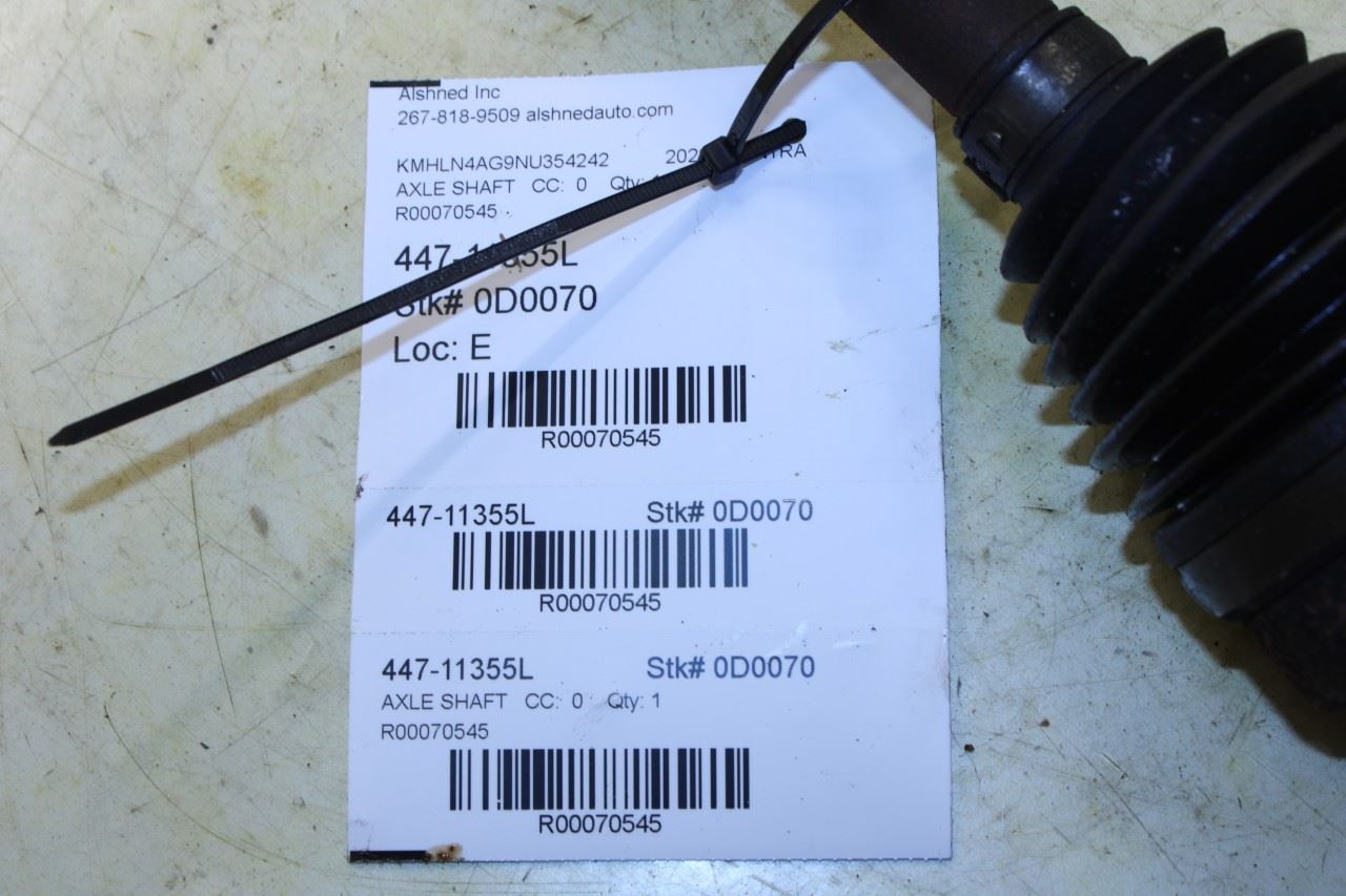 2021-25 Hyundai Elantra SEL FWD Front Left CV Axle Drive Half Shaft 49500-AA100 - Alshned Auto Parts
