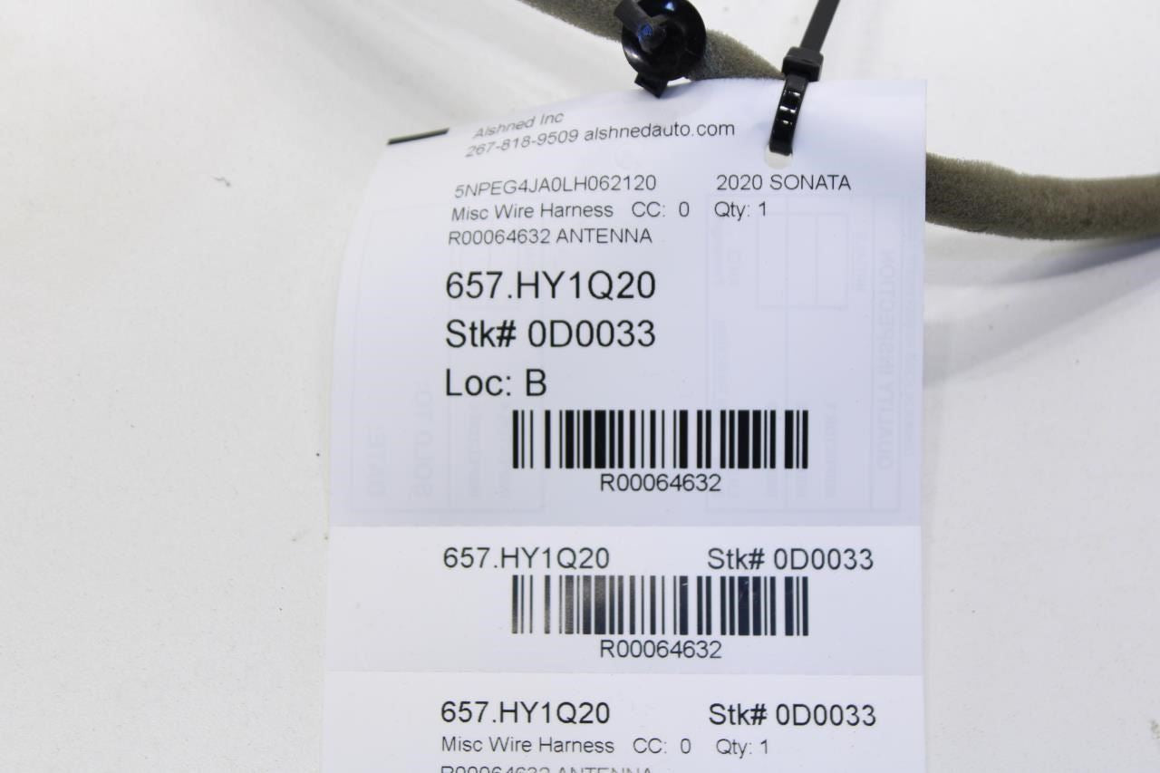 2020-22 Hyundai Sonata SE Front Antenna Feed Line Cable Wire Harness 96220-L020010