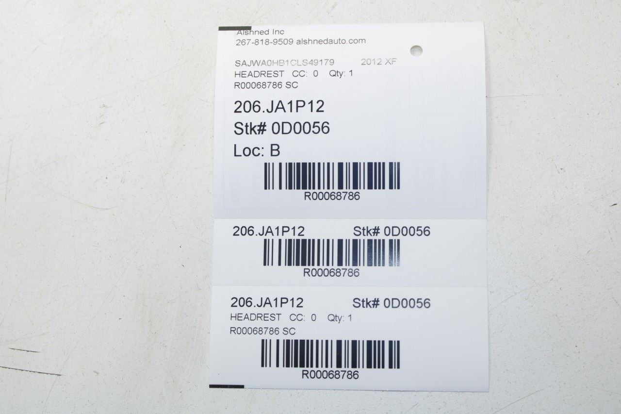 2012-2015 Jaguar XF Portfolio Rear Right and Left Side 2nd Row Seat Headrest Set - Alshned Auto Parts