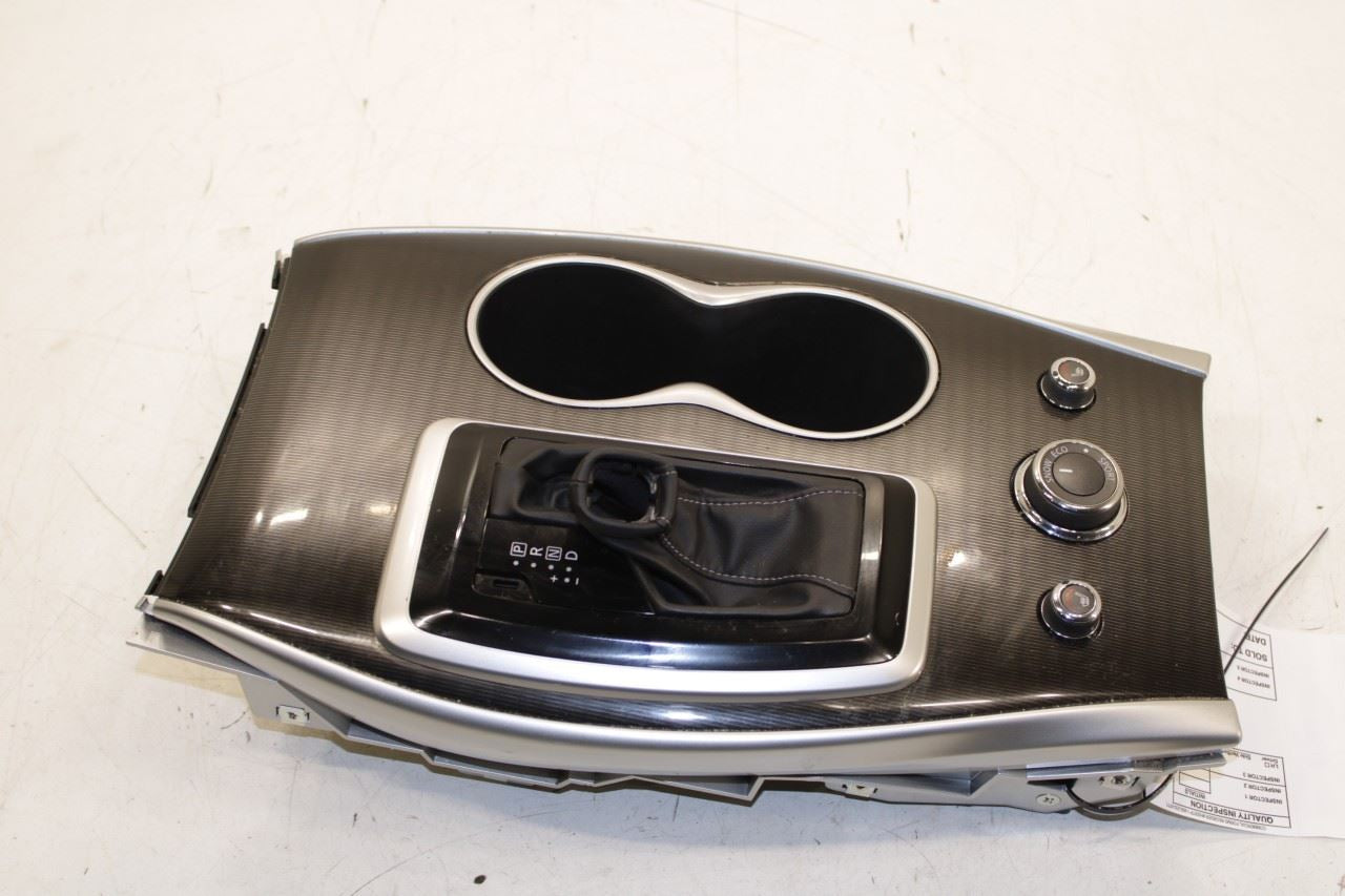 16-20 Infiniti QX60 Center Console Shifter Bezel Trim w/ Cup Holder and Switches - Alshned Auto Parts