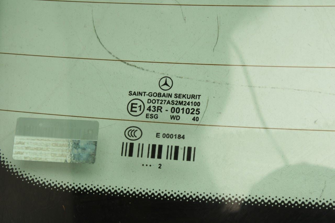 2010-2016 Mercedes-Benz E350 Sport 4Matic Rear Back Window Glass 212-670-02-00 - Alshned Auto Parts