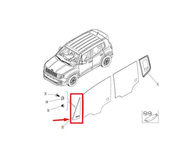 2015-2017 Jeep Renegade Front Left Door Vent Fixed Glass 68277650AA OEM *ReaD* - Alshned Auto Parts