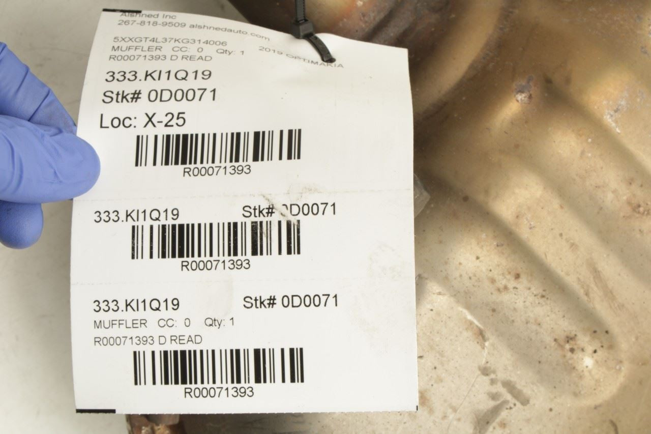 2019-2020 Kia Optima LX 2.4L Rear Exhaust System Muffler 28710-D5100 OEM *ReaD* - Alshned Auto Parts