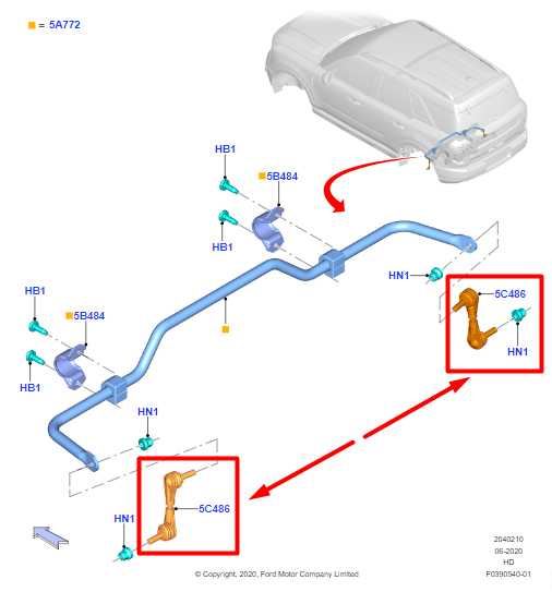 2021-24 Ford Bronco Sport RR LH Anti Roll Stabilizer Sway Bar Link LX6Z-5C486-C - Alshned Auto Parts