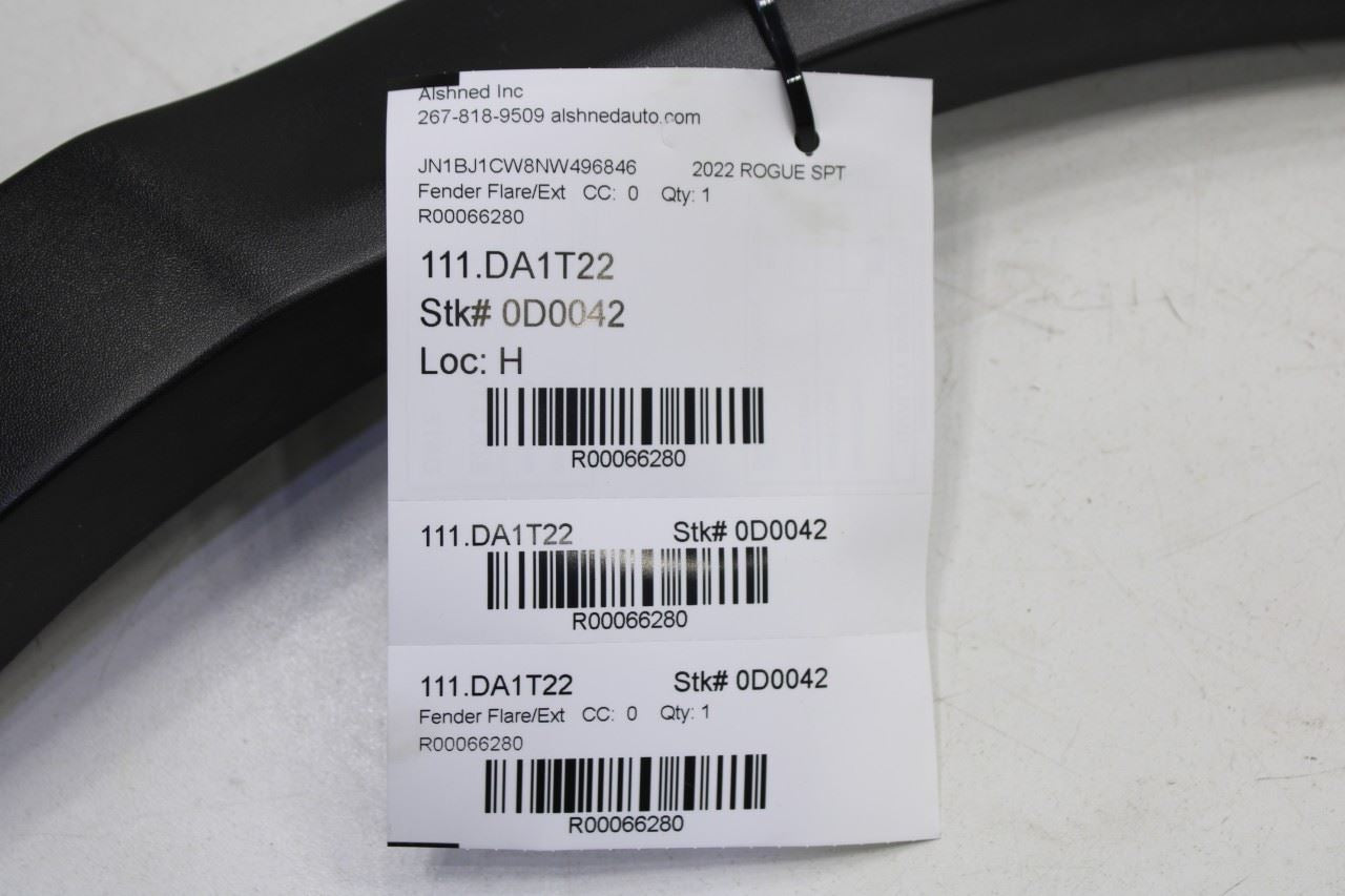 2017-22 Nissan Rogue Sport SL 2.0L Rear Driver Left Side Fender Wheel Arch Flare - Alshned Auto Parts