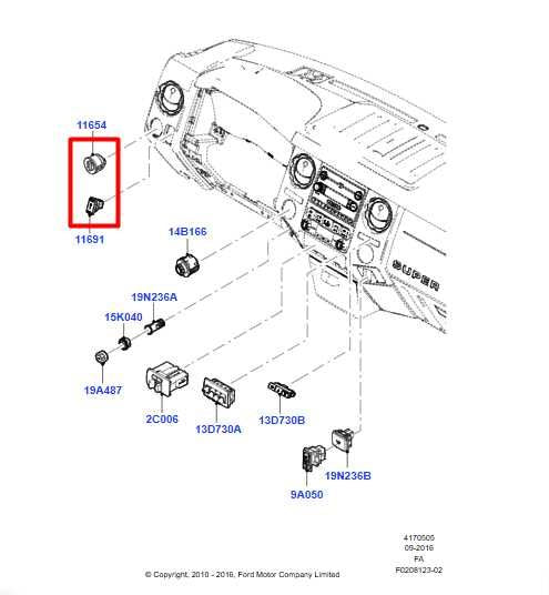 11-16 Ford F250 Lariat Dash Left Headlight and Dimmer Light Control Switches Set - Alshned Auto Parts