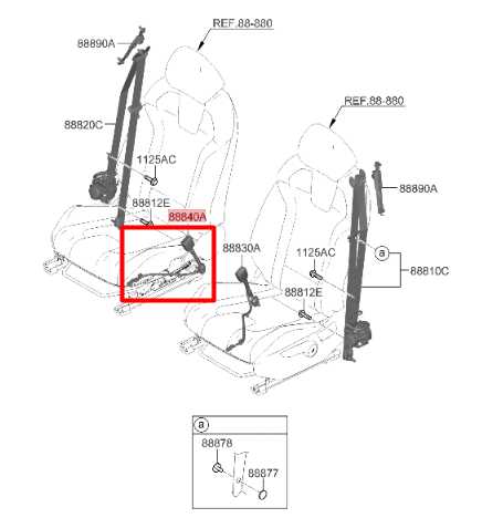 2021-23 Hyundai Elantra SEL 2.0L FWD Front Passenger Right Side Seat Belt Buckle - Alshned Auto Parts