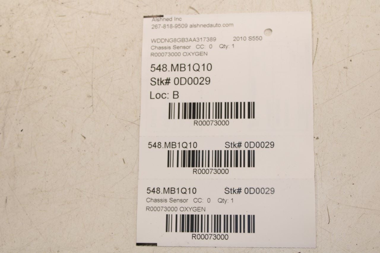 2007-2011 Mercedes-Benz S550 5.5L Oxygen Sensor Pair 003-542-70-18 OEM - Alshned Auto Parts