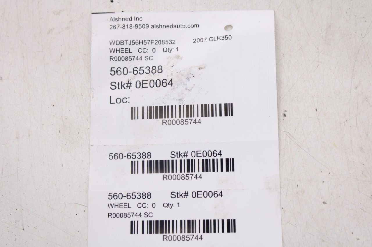2006-09 Mercedes-Benz CLK 350 Front Aluminum Wheel R17x7.5J 10 Spoke 209401410211