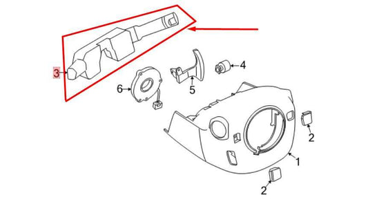 19-22 Nissan Maxima Steering Column Light Turn Signal Wiper Switch 25560-3TP1B - Alshned Auto Parts