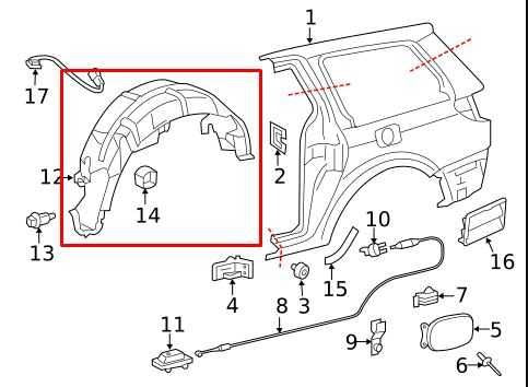 2011-2020 Toyota Sienna LE Rear Left Driver Side Wheelhouse Liner Splash Shield - Alshned Auto Parts