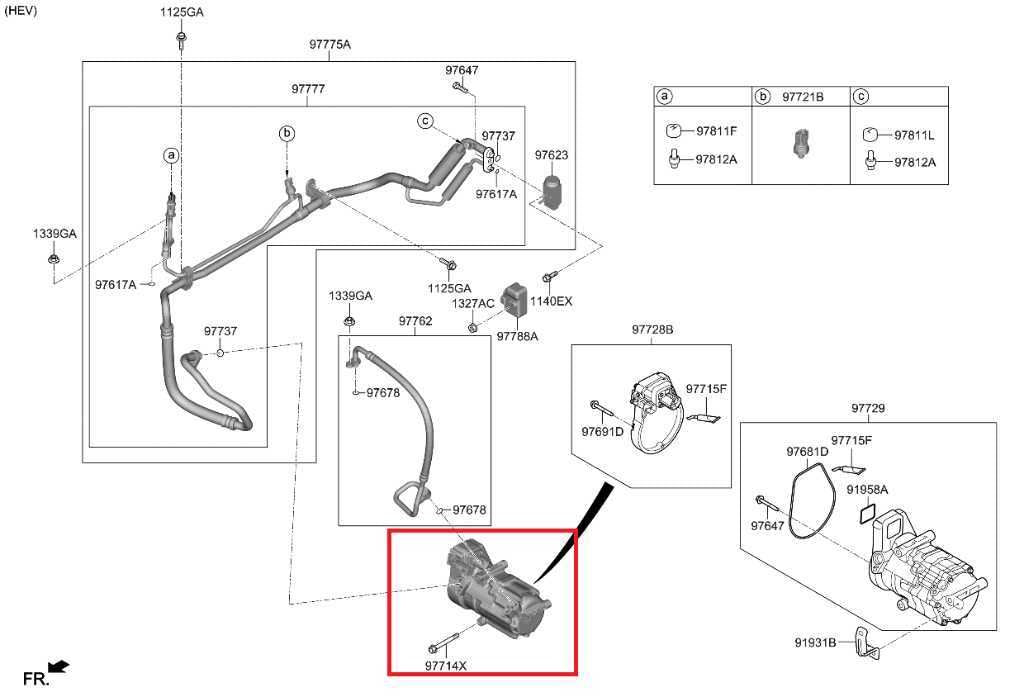 23-25 Kia Sportage Hybrid EX 1.6L AC Air Conditioner Compressor 977E1-P0001 OEM - Alshned Auto Parts