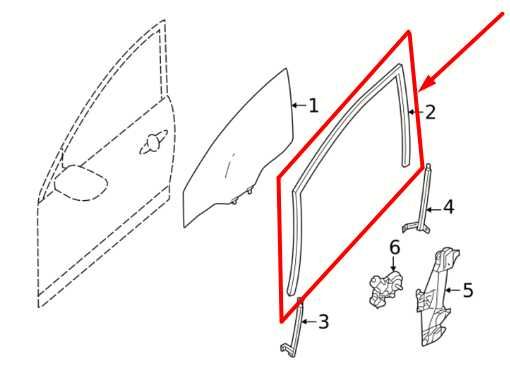 2020-2024 Nissan Sentra Front Left Driver Door Run Channel 80331-6LE0A OEM - Alshned Auto Parts
