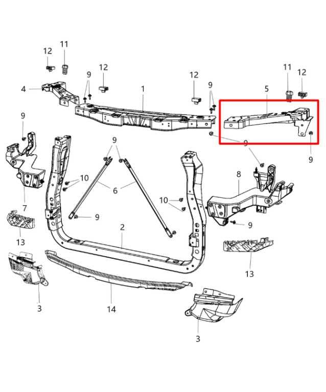2011-21 Jeep Grand Cherokee Summit Front Left Side Radiator Core Support Bracket - Alshned Auto Parts