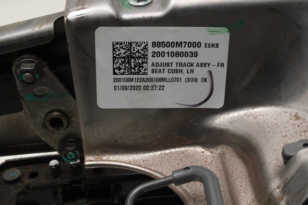 19-23 Kia Forte LXS FWD Front Seat Driver Left Side Lower Adjustment Track Frame - Alshned Auto Parts