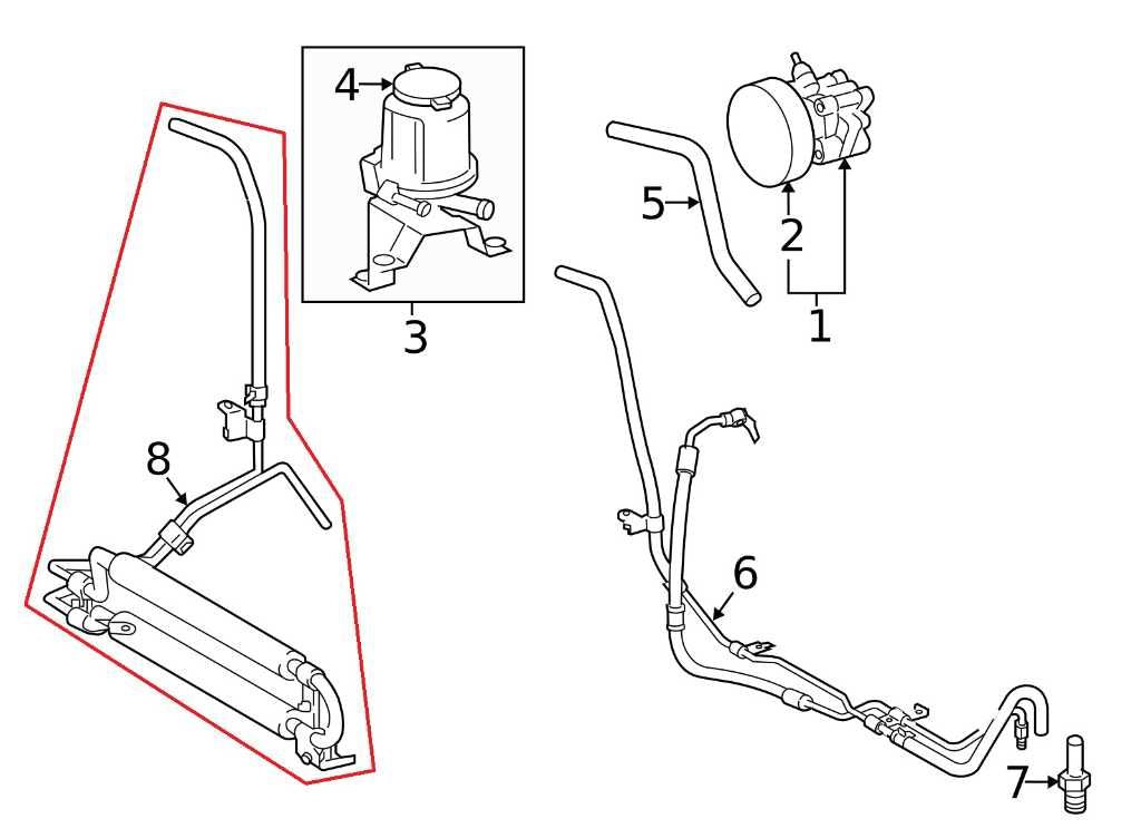 2016-2023 Toyota Tacoma Limited 3.5L Power Steering Oil Cooler 44402-04030 OEM - Alshned Auto Parts
