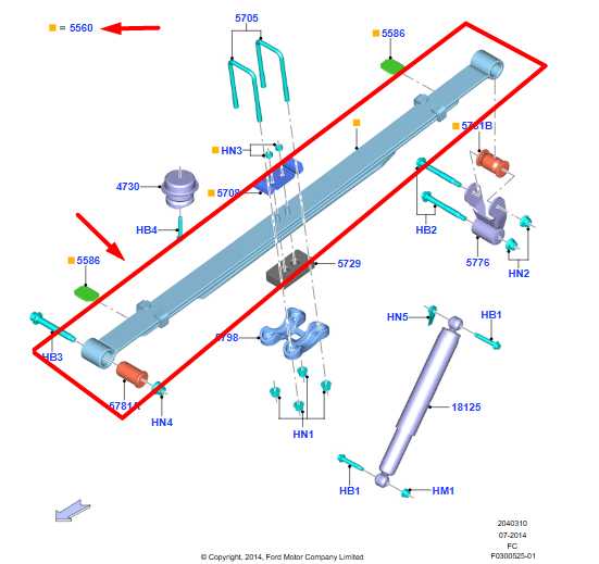2015-19 Ford F150 XL 4WD Rear RH or LH Side Suspension Leaf Spring FL34-5560-AH - Alshned Auto Parts