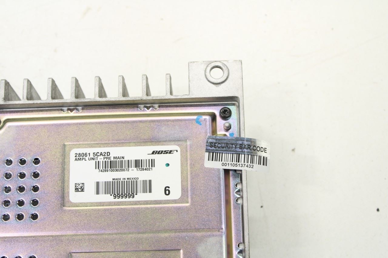 2017-2020 Infiniti Q60 Luxe Bose Audio Radio Amplifier Amp 28061-5CA2D OEM - Alshned Auto Parts